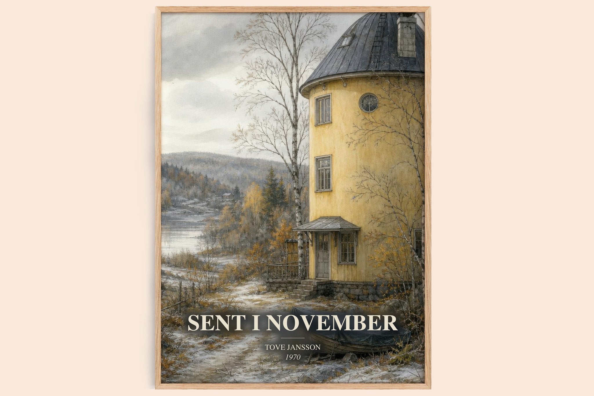 Sent i November Book Watercolour Illustration by Tove Jansson