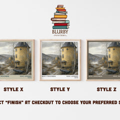 Sent i November literary print in frame leaning in hallway – literary fiction wall art