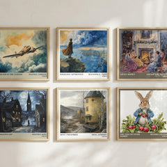 Sent i November literary art print colour and style options – Tove Jansson book art