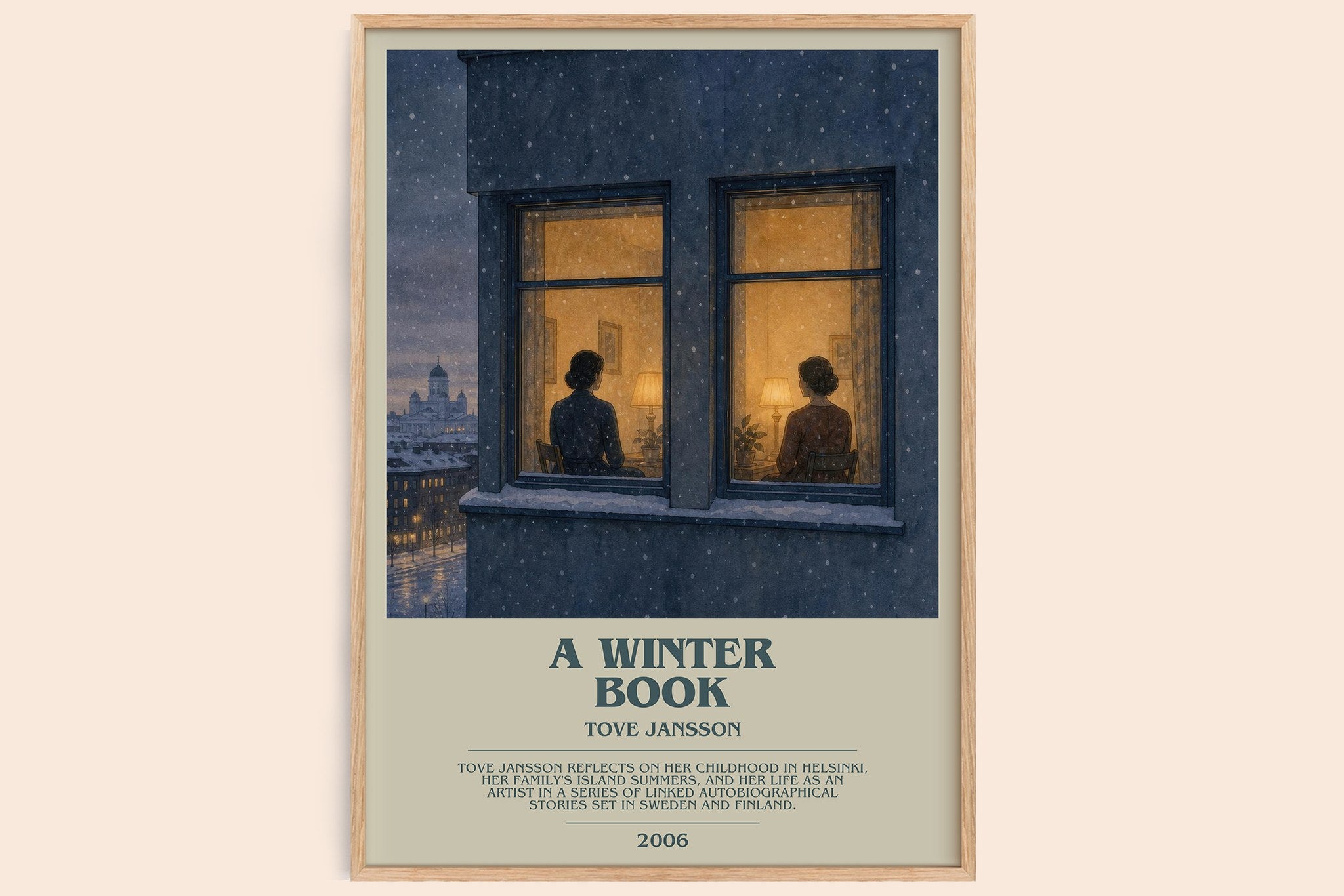 A winter book Bookish Wall Art by Tove Jansson