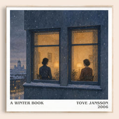 A winter book literary book poster by Tove Jansson – framed literary art print