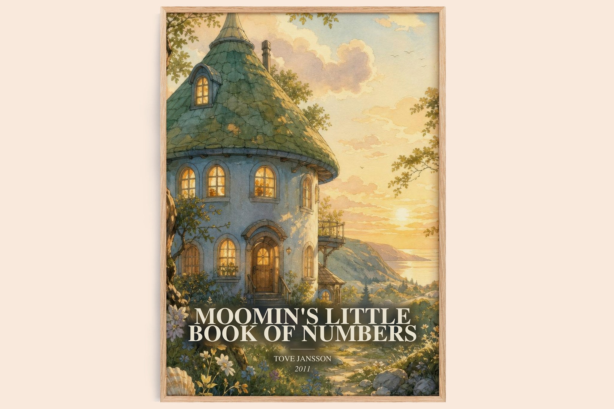 Moomin's little book of numbers Book Watercolour Illustration by Tove Jansson