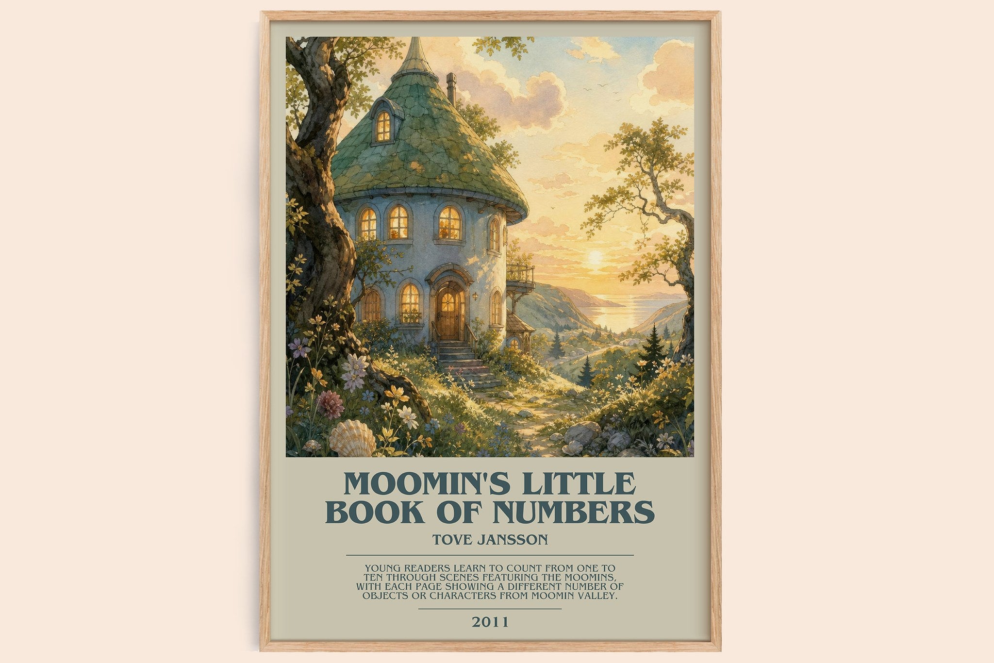 Moomin's little book of numbers Bookish Wall Art by Tove Jansson