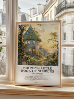 Moomin's little book of numbers bookish poster colour and style options – Tove Jansson book art