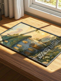 Moomin's little book of numbers watercolour book poster framed on wall – childrens wall art