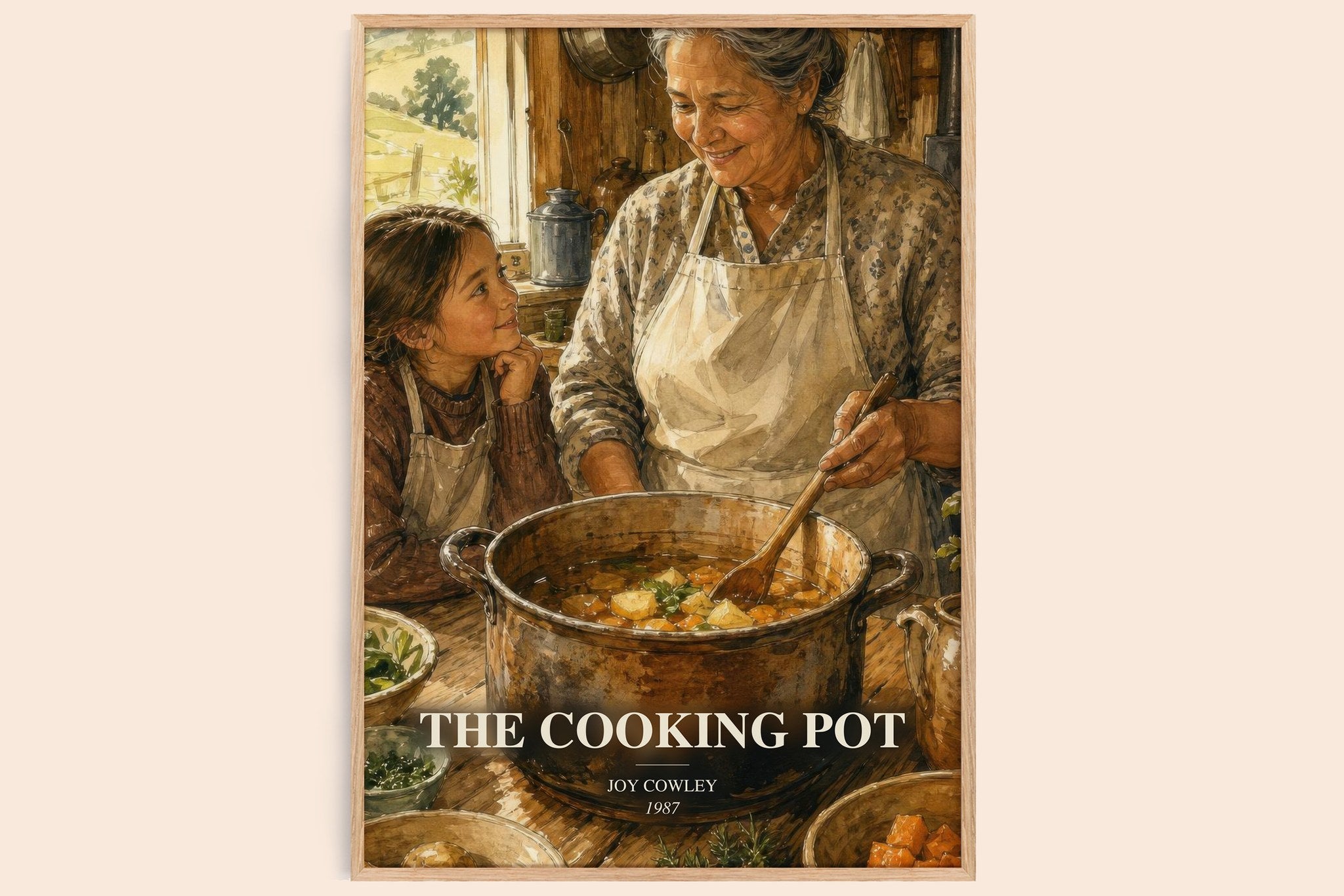 The Cooking Pot Book Watercolour Illustration by Joy Cowley