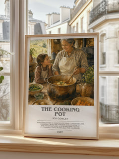 The Cooking Pot bookish poster colour and style options – Joy Cowley book art