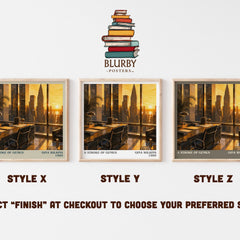 A Stroke Of Genius literary print in frame leaning in hallway – romance wall art