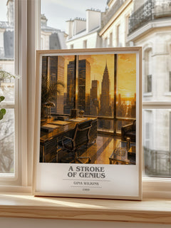 A Stroke Of Genius book cover poster colour and style options – Gina Wilkins book art