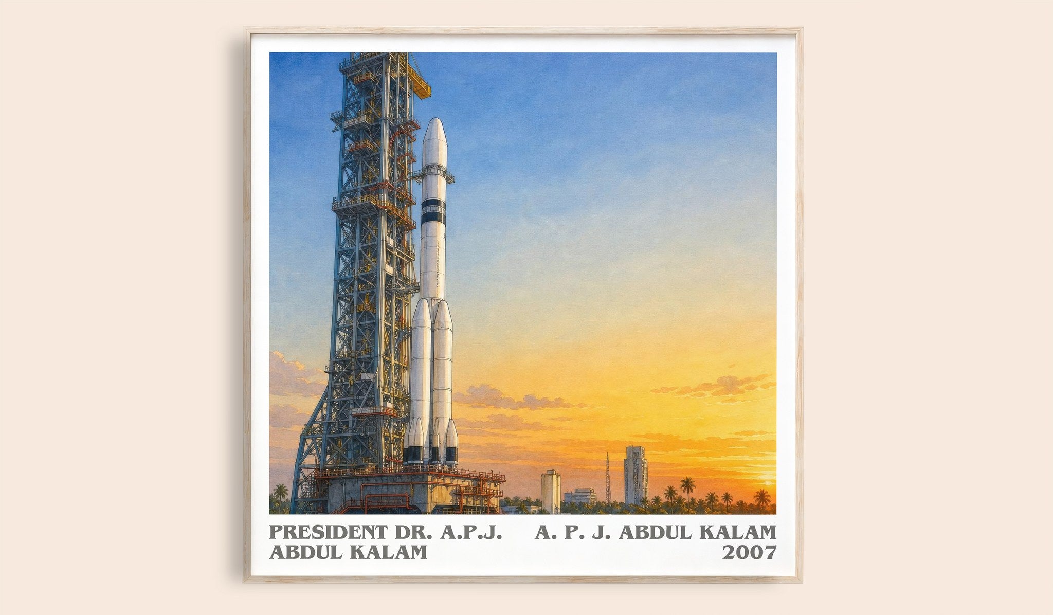 President Dr. A.P.J. Abdul Kalam Literary Art Print by A. Kalam