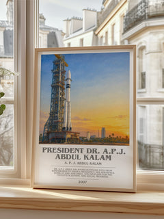 President Dr. A.P.J. Abdul Kalam bookish poster colour and style options – A. P. J. Abdul Kalam book art