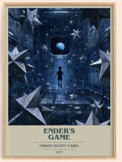 Ender's Game book cover book poster by Orson Scott Card. – framed literary art print