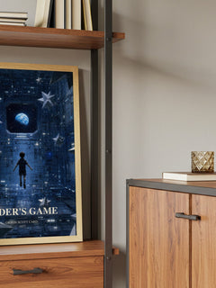 Ender's Game book watercolour illustration paper finish options – matte satin gloss
