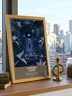 Ender's Game book cover poster colour and style options – Orson Scott Card. book art