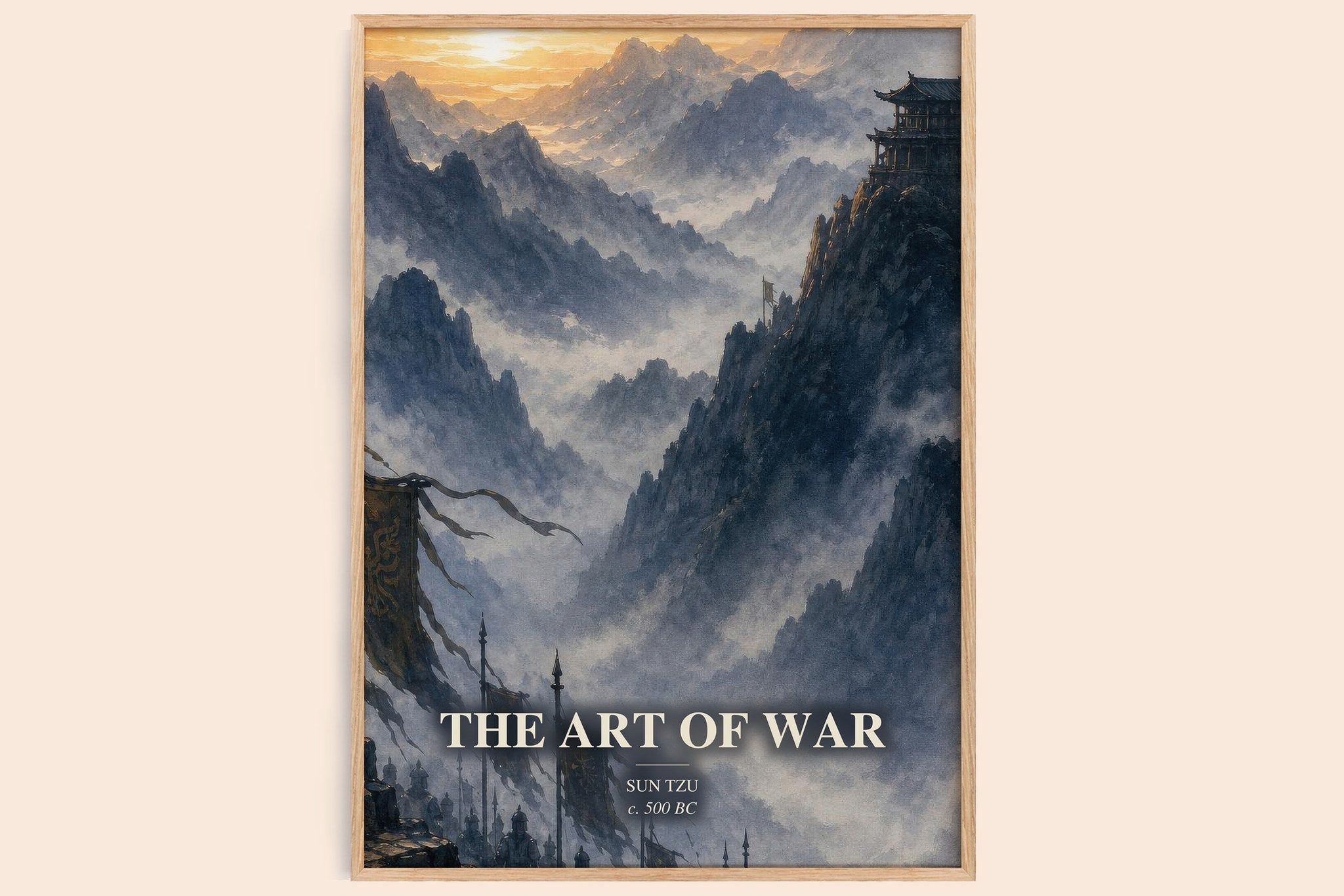 The Art of War Book Watercolour Illustration by Sun Tzu