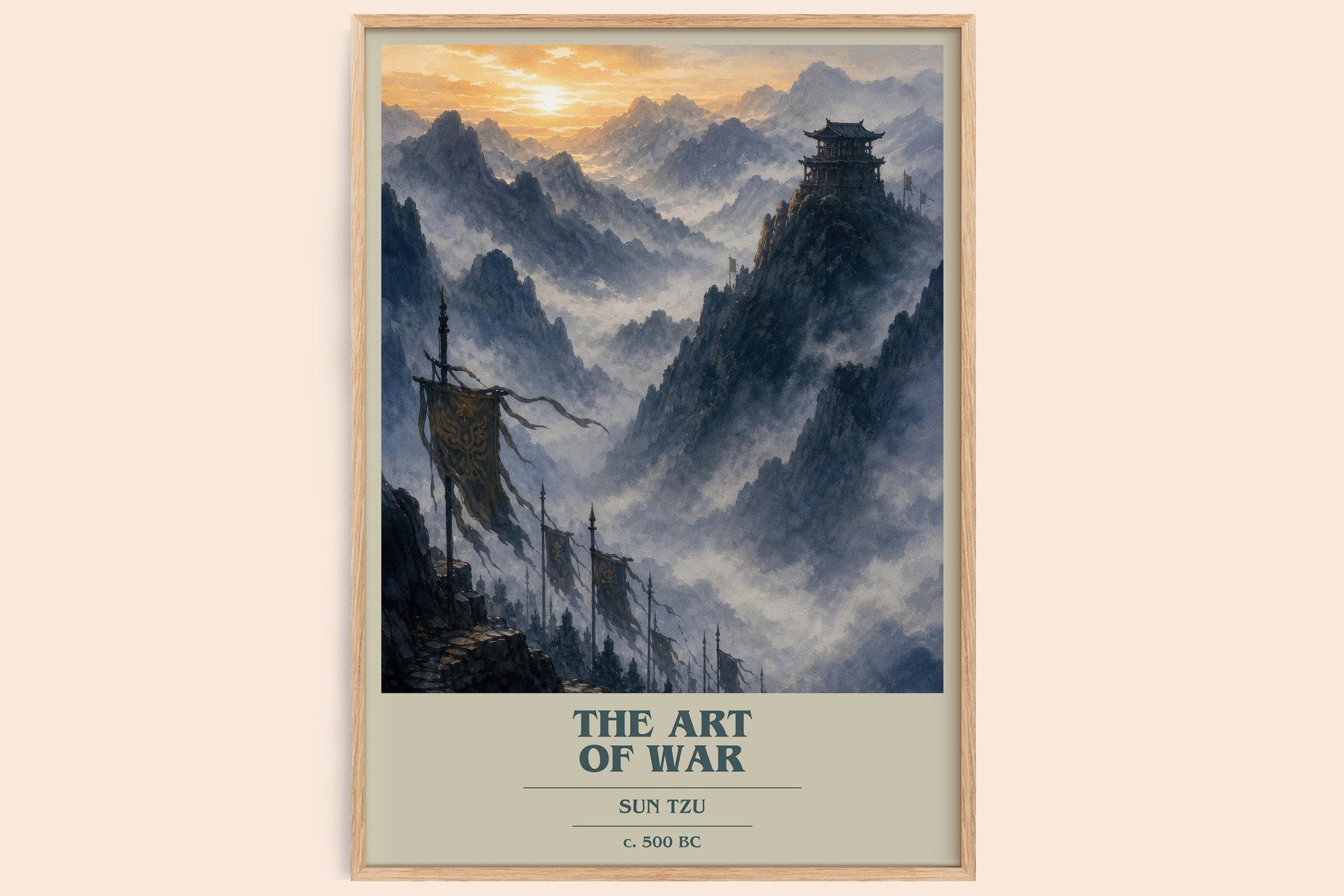The Art of War Book Cover Poster by Sun Tzu