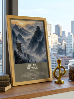 The Art of War bookish poster colour and style options – Sun Tzu book art