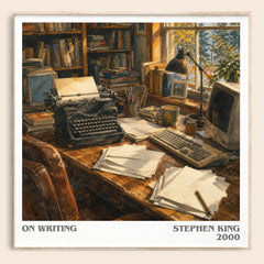 On Writing literary book poster by Stephen King – framed literary art print