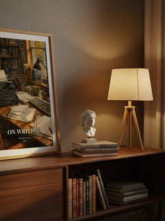 On Writing watercolour print on bookshelf – Stephen King fan gift