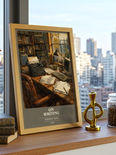 On Writing book cover poster colour and style options – Stephen King book art