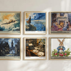 On Writing literary print in frame leaning in hallway – memoir wall art