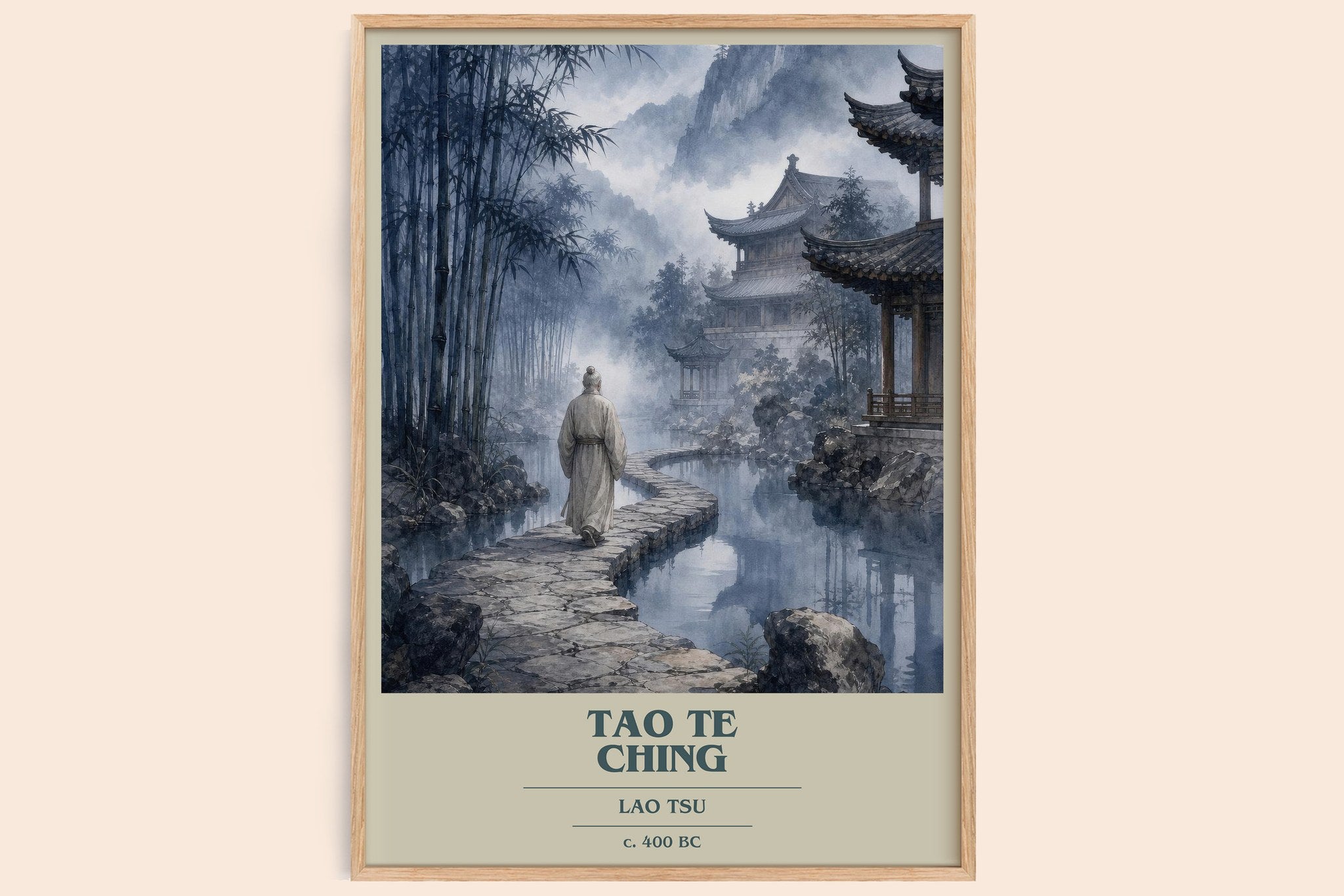 Tao Te Ching Book Cover Poster by Lao Tsu