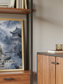 Tao Te Ching book watercolour illustration paper finish options – matte satin gloss