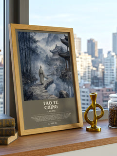 Tao Te Ching bookish poster colour and style options – Lao Tsu book art