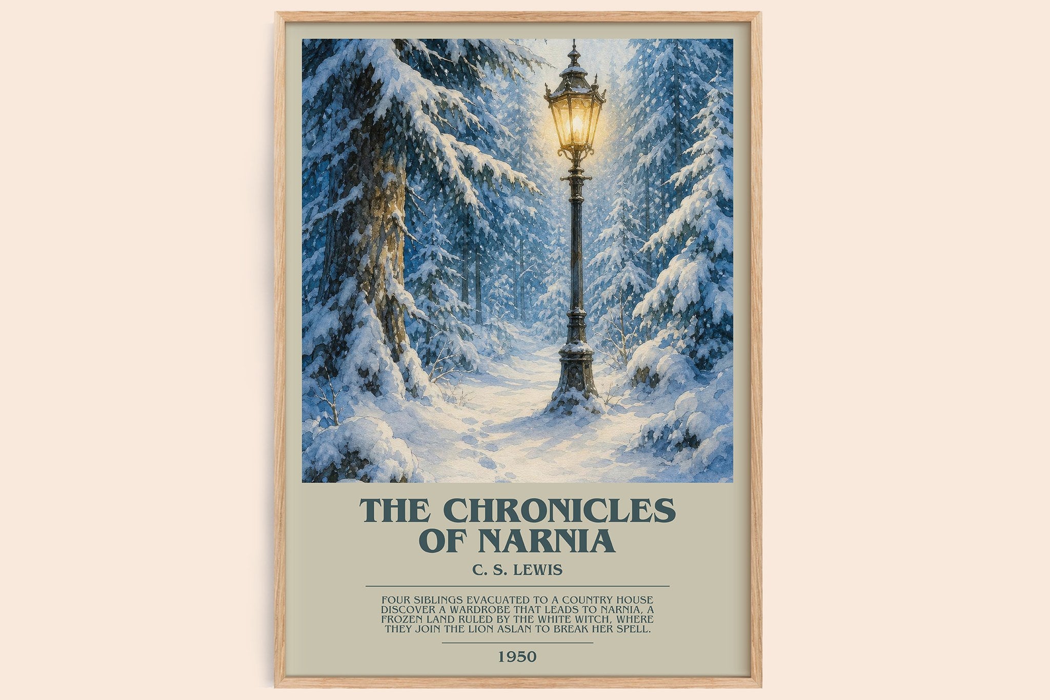 The Chronicles of Narnia Bookish Wall Art by C. S. Lewis
