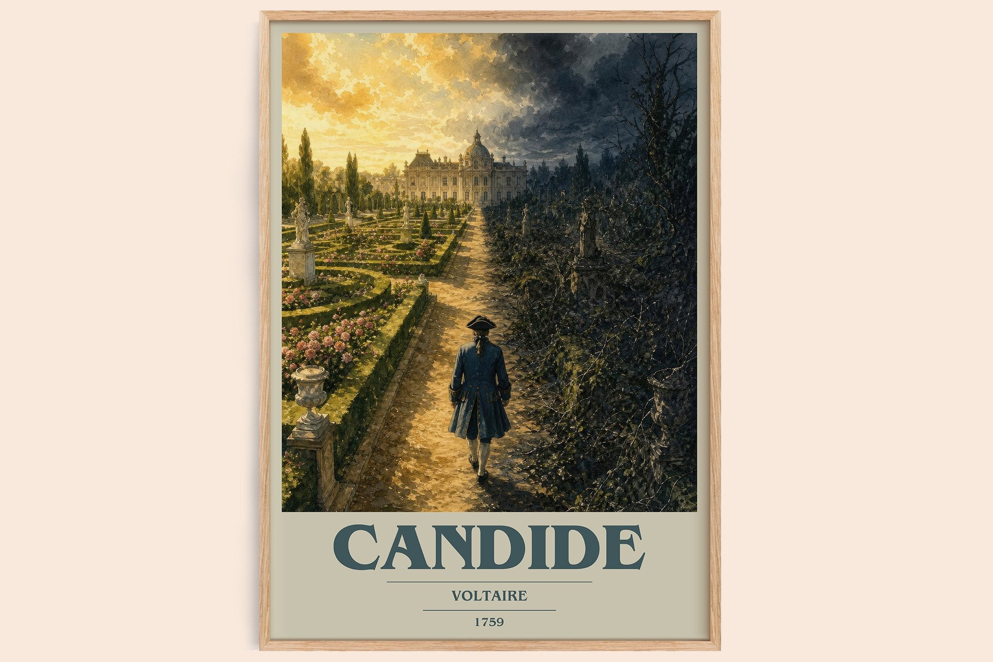 Candide Book Cover Poster by Voltaire