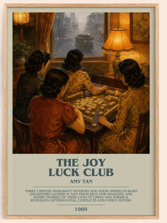 The Joy Luck Club bookish book poster by Amy Tan – framed literary art print