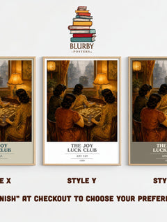The Joy Luck Club book cover print framed by window – literary home decor
