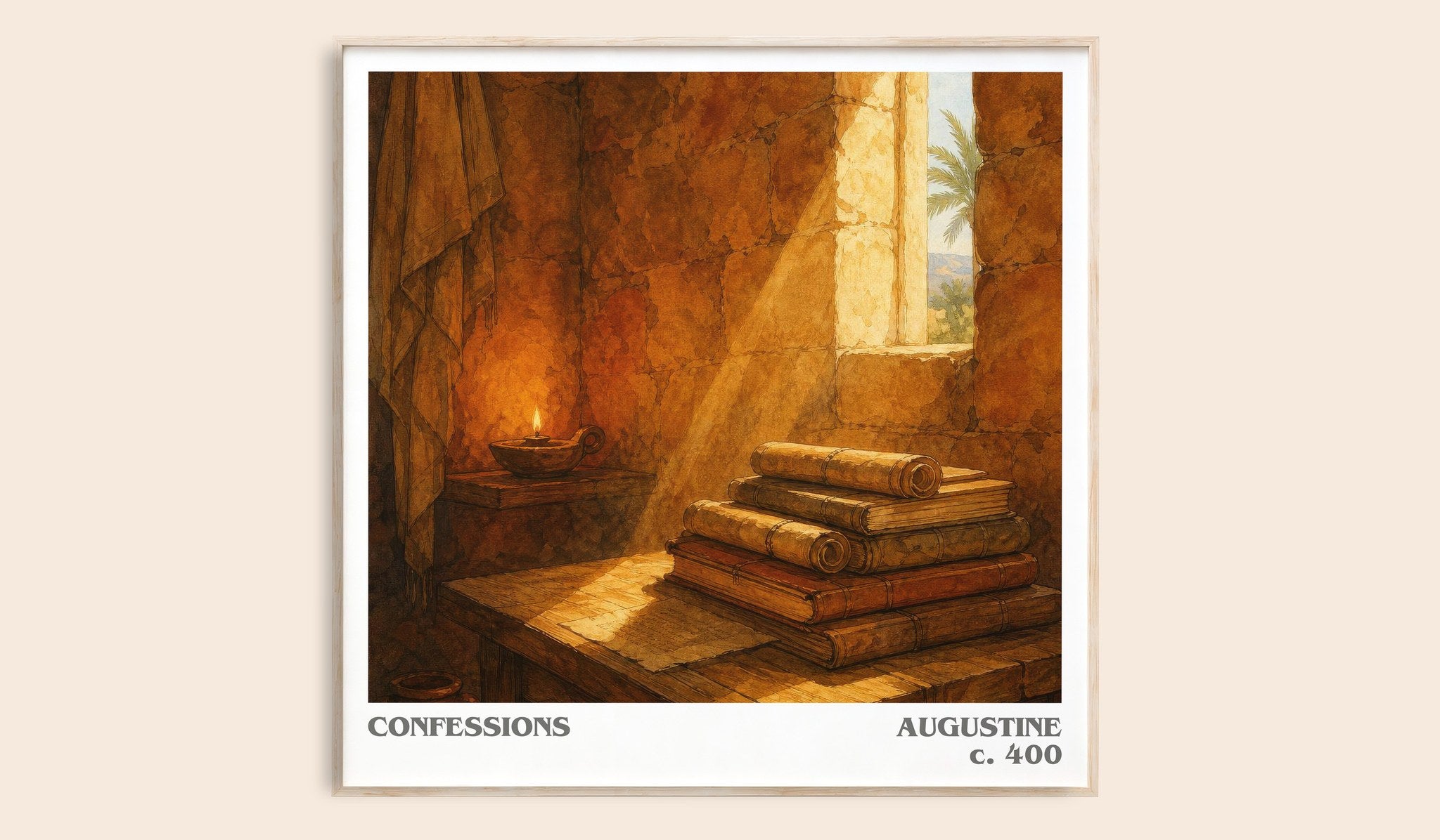 Confessions Literary Art Print by Augustine