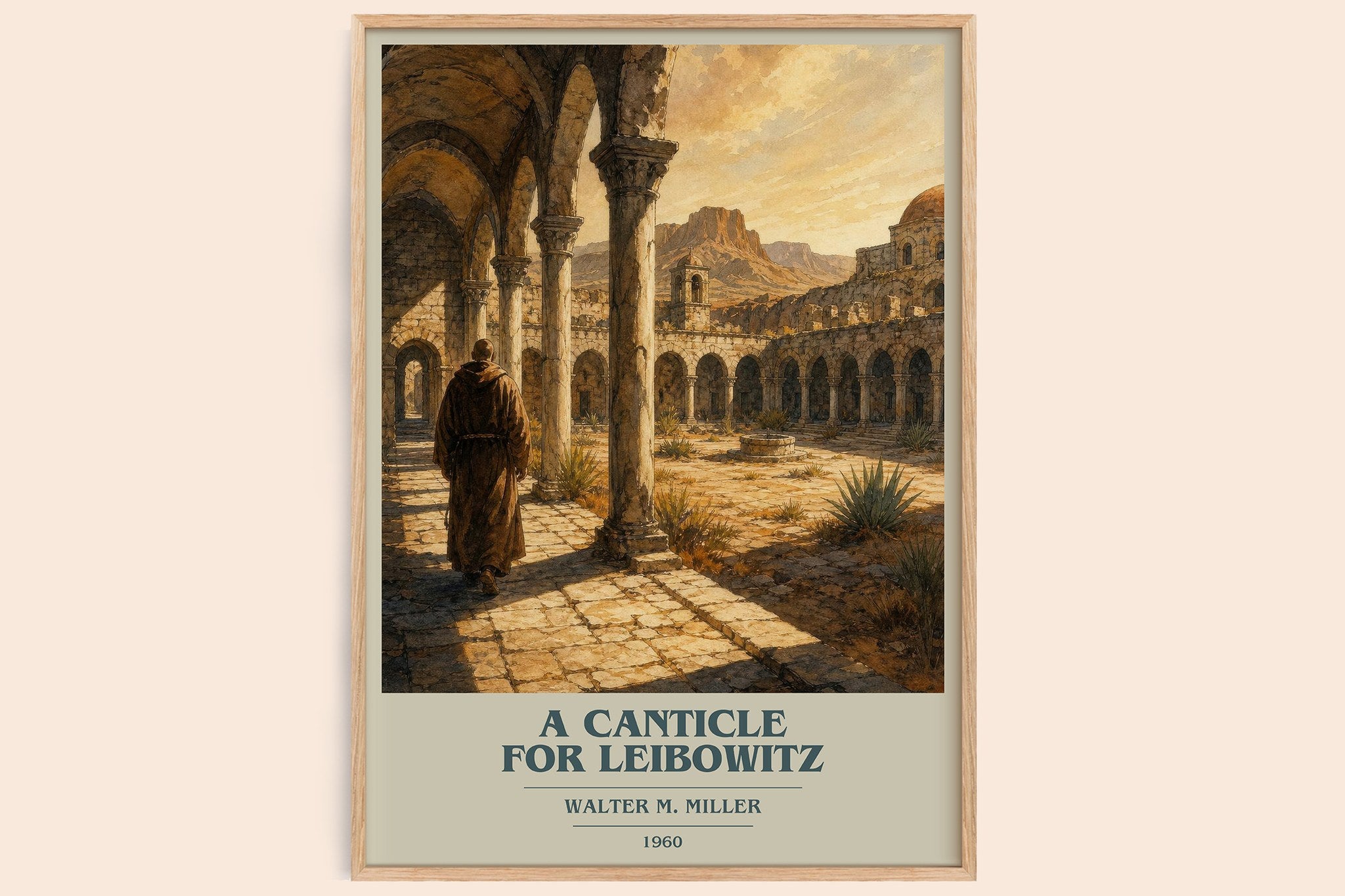 A Canticle for Leibowitz Book Cover Poster by Walter M. Miller