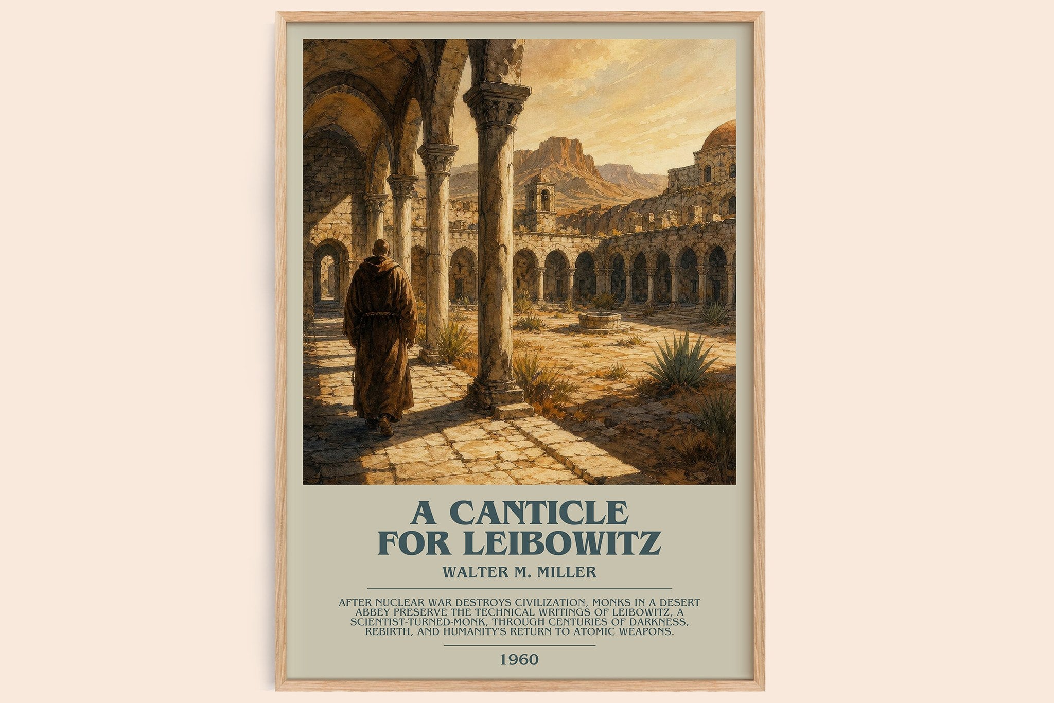 A Canticle for Leibowitz Bookish Wall Art by Walter M. Miller