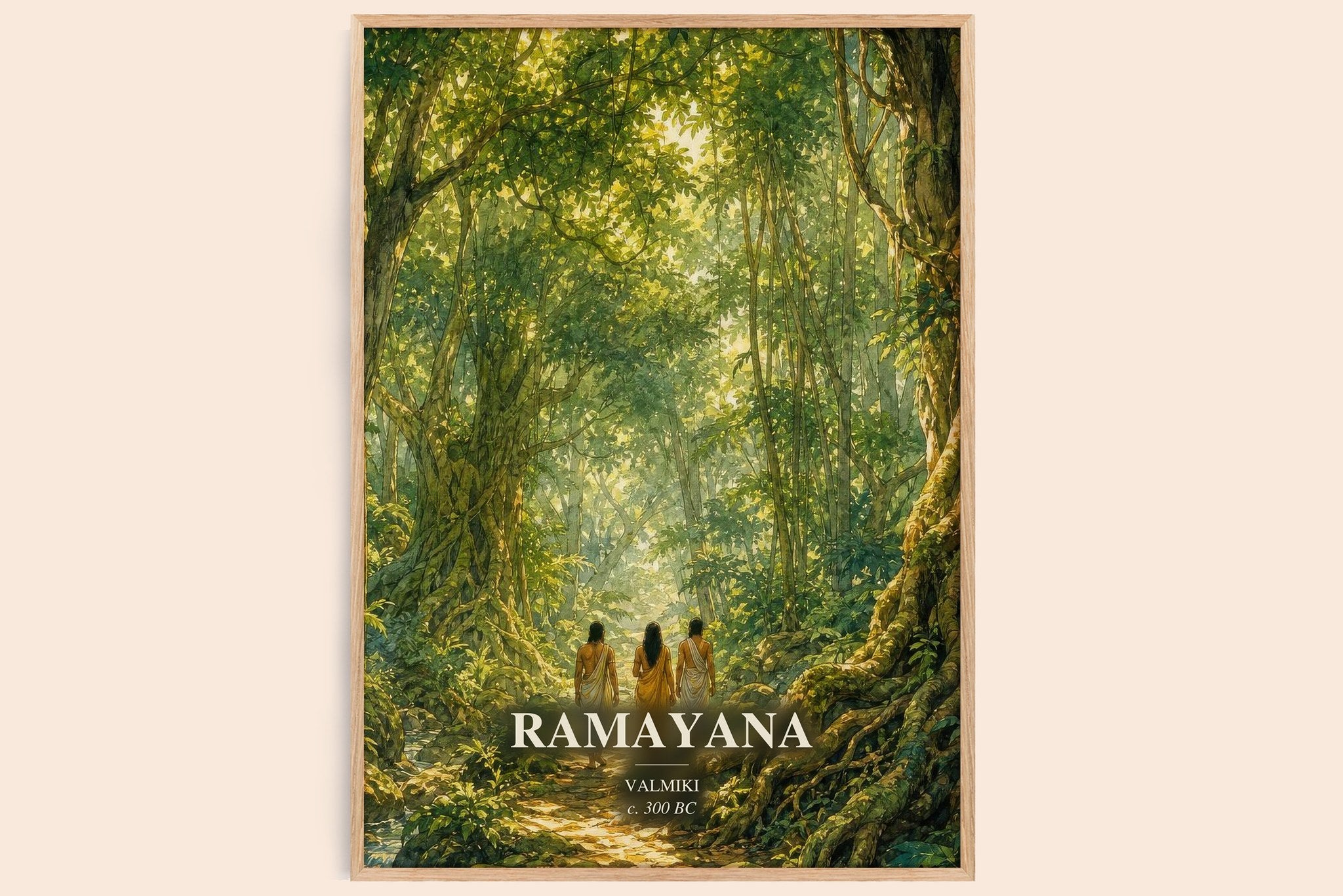 Ramayana Book Watercolour Illustration by Valmiki