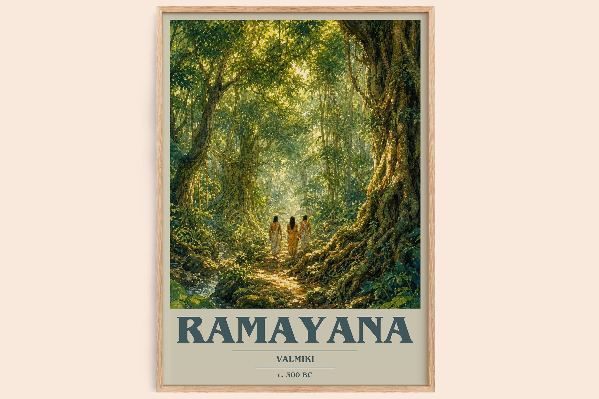 Ramayana Book Cover Poster by Valmiki