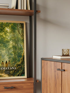 Ramayana book watercolour illustration paper finish options – matte satin gloss