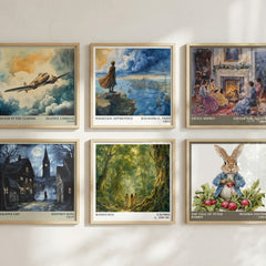 Ramayana literary print in frame leaning in hallway – __new__:mythology wall art