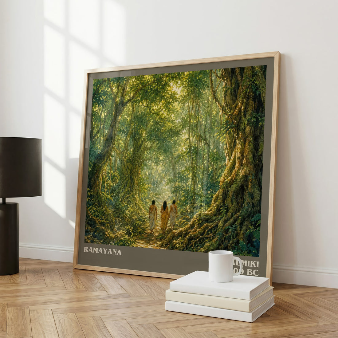 Ramayana literary art print colour and style options – Valmiki book art