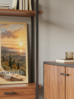 De Rerum Natura book watercolour illustration paper finish options – matte satin gloss