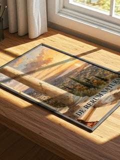 De Rerum Natura watercolour book poster framed on wall – philosophy wall art