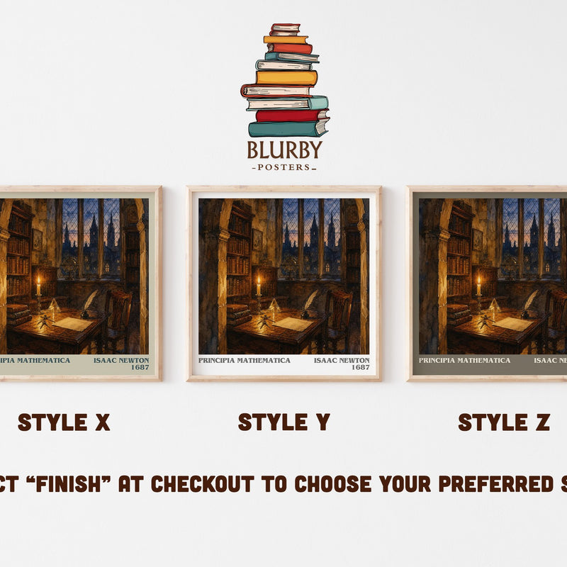 Principia Mathematica literary print in frame leaning in hallway – philosophy wall art