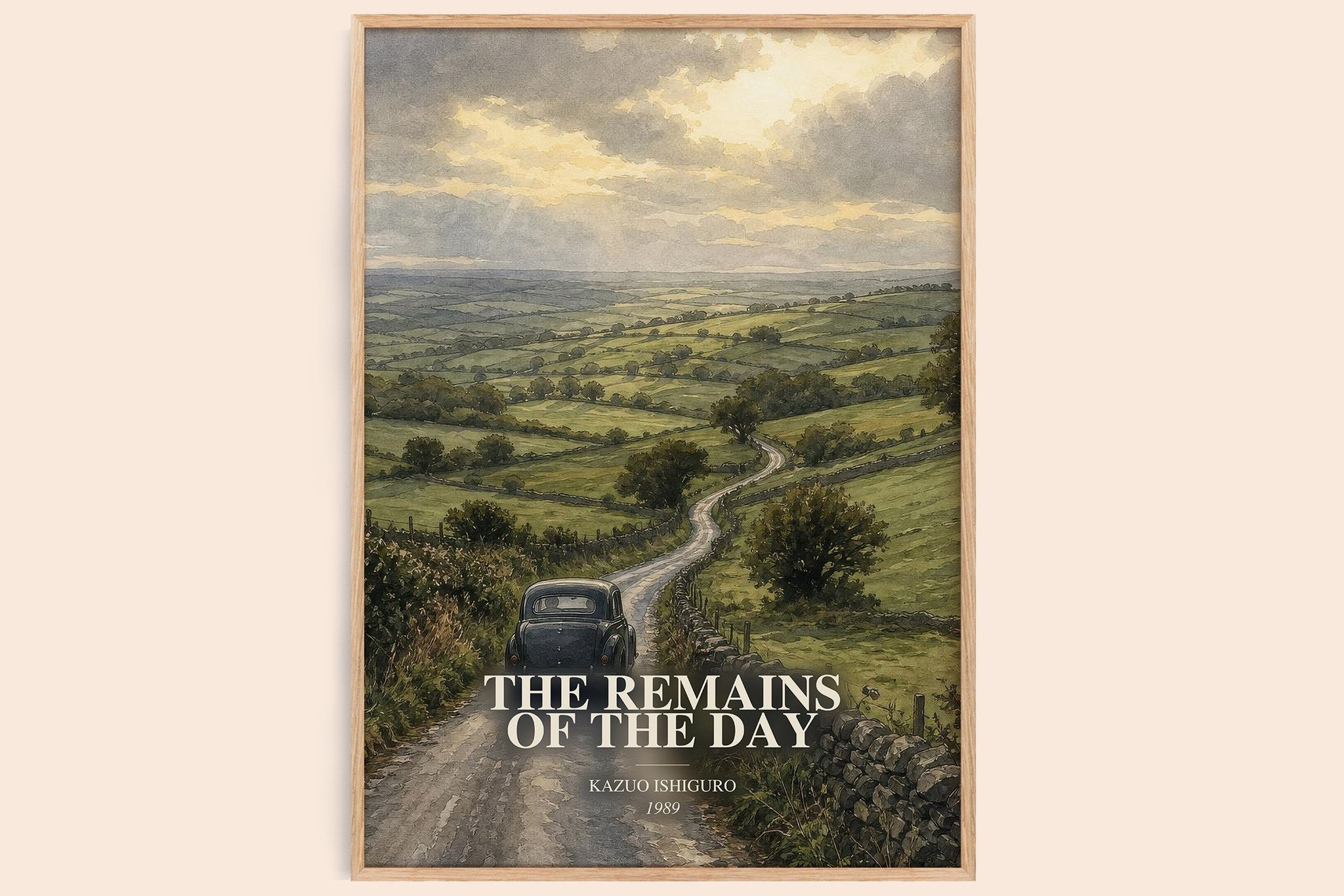 The Remains of the Day Book Watercolour Illustration by Kazuo Ishiguro