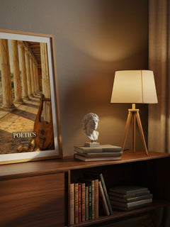Poetics watercolour print on bookshelf – Aristotle fan gift