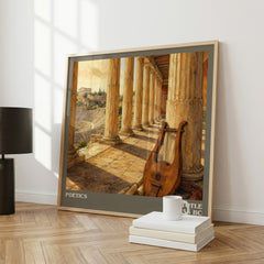 Poetics literary art print colour and style options – Aristotle book art
