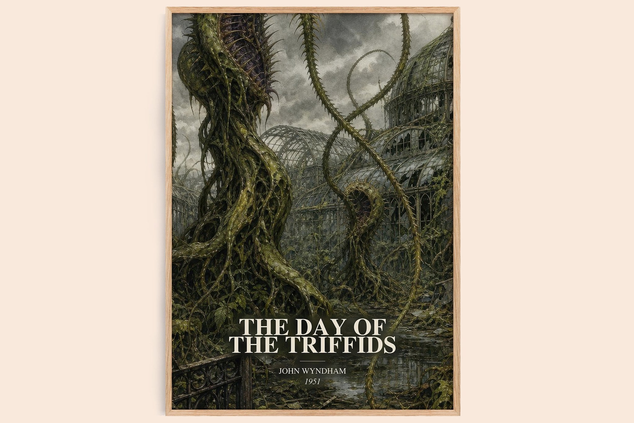 The Day of the Triffids Book Watercolour Illustration by John Wyndham