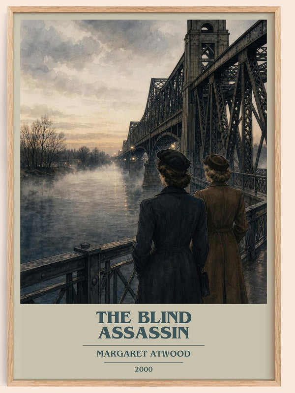 The Blind Assassin book cover book poster by Margaret Atwood – framed literary art print