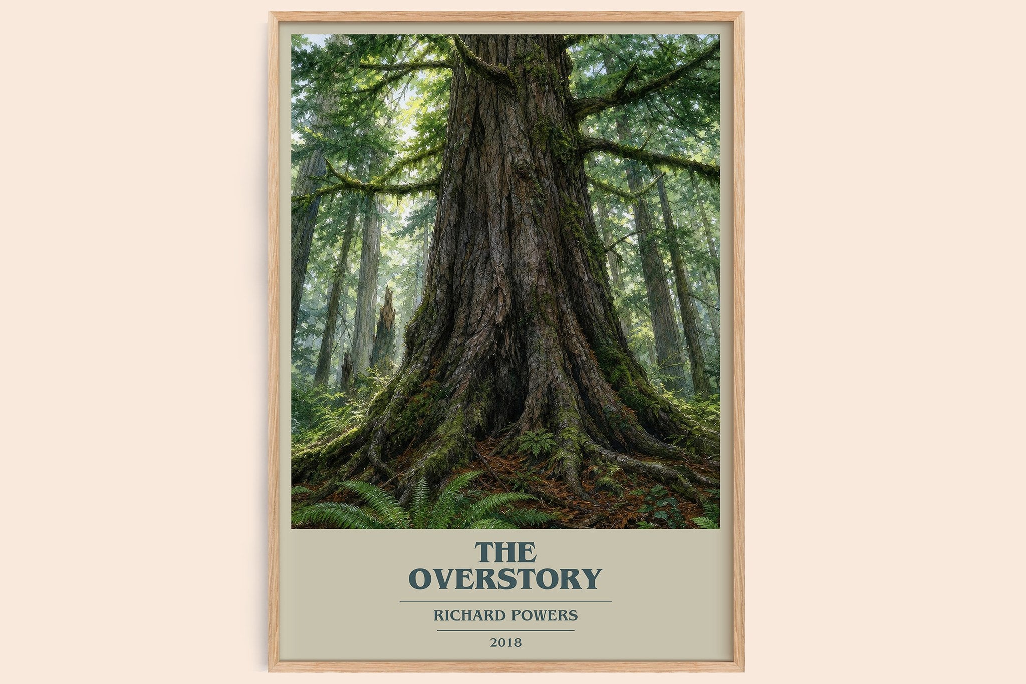 The Overstory Book Cover Poster by Richard Powers