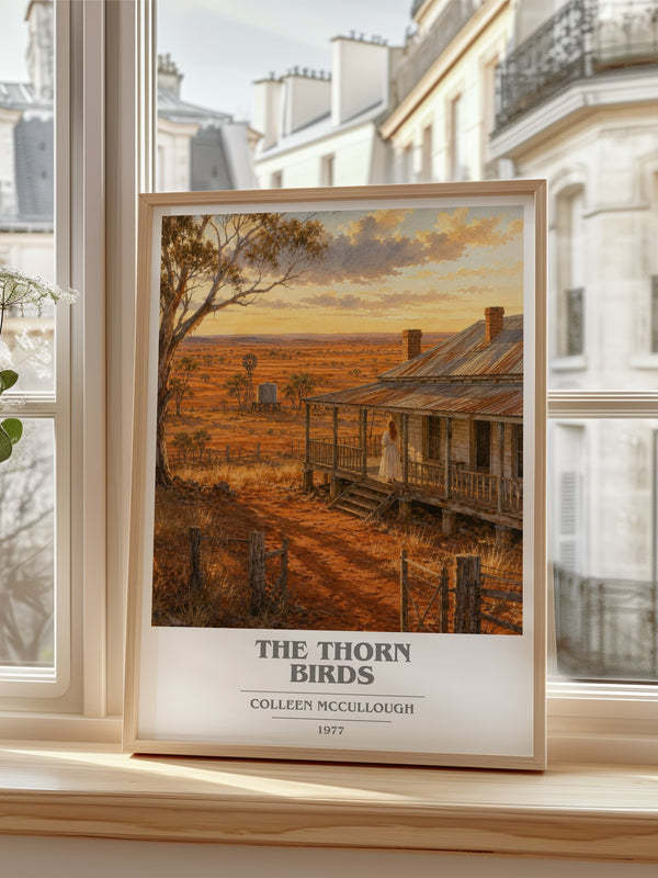 The Thorn Birds book cover poster colour and style options – Colleen McCullough book art